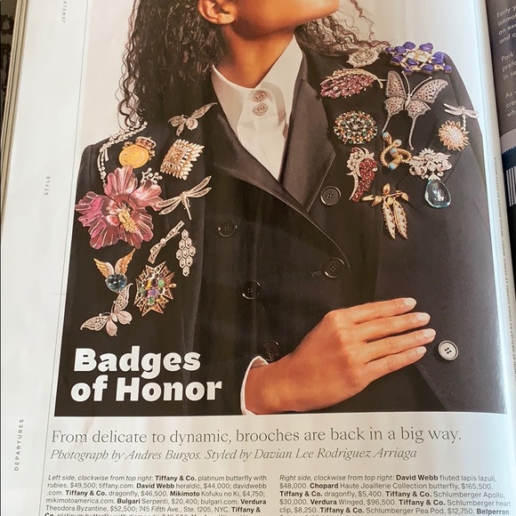 Vintage 18K gold plated/enamel brooch - Picture 3 of 3